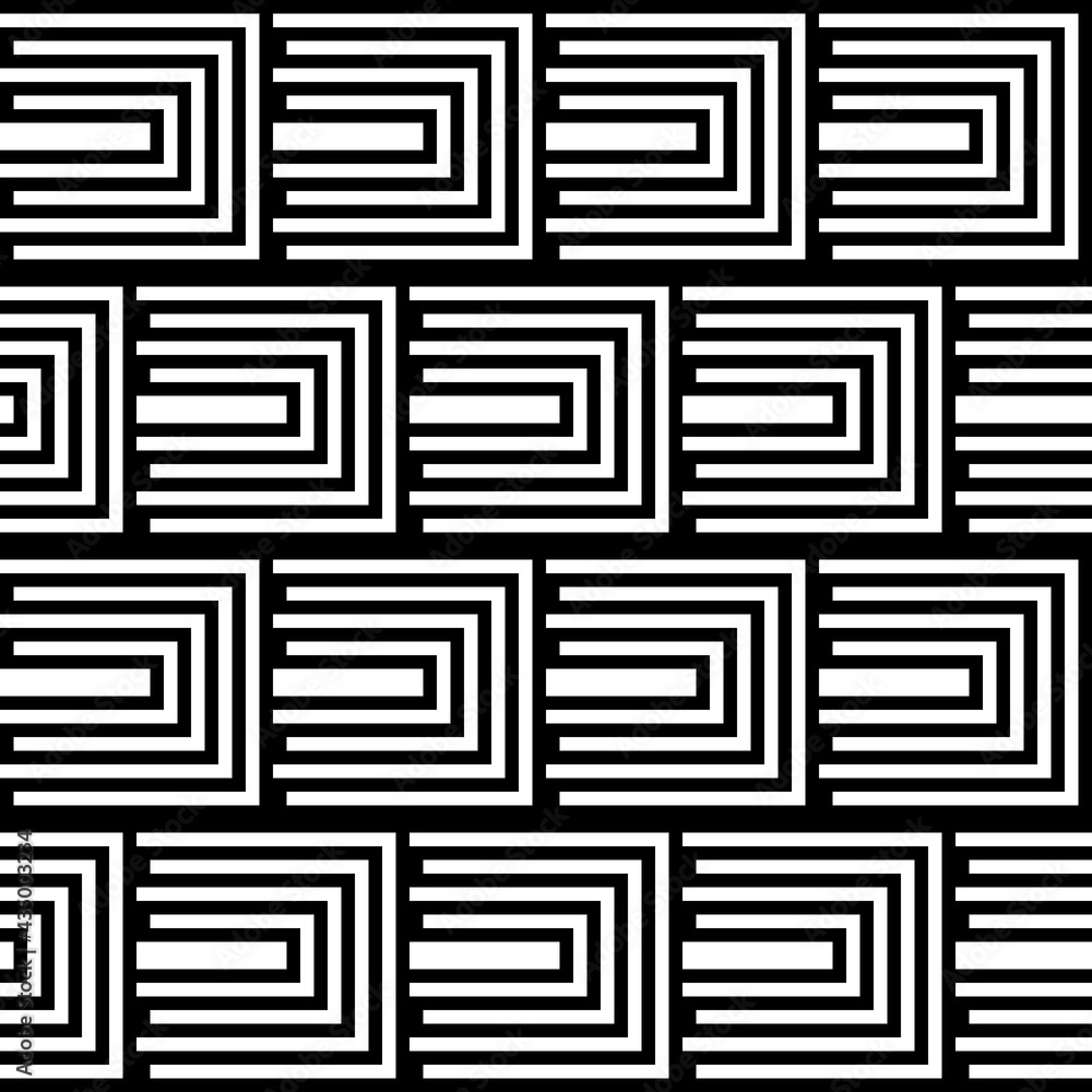 Poster seamless and minimal tile pattern. vector black tile wallpaper.