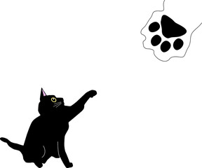 可愛い肉球のイラスト背景 Wall Mural Wallpaper Murals V 0 0 V