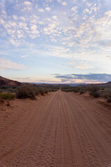 Sunrise in Moab desert