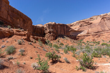 Fototapeta premium Sandstone cliffs in Utah desert