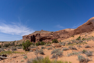 Fototapeta premium Sandstone formation in Utah desert outside of national park
