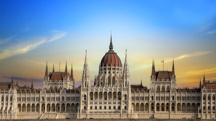 Fototapeta na wymiar The Hungarian Parliament Building