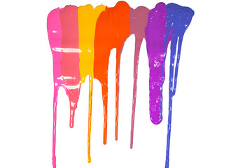 sweet tone color are dripping on to white paper. high quality footage studio shot..colorful of pantone color background.
