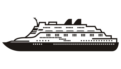 cruice ship silhouette