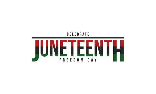 Juneteenth Freedom Day Background Design. Vector Illustration.