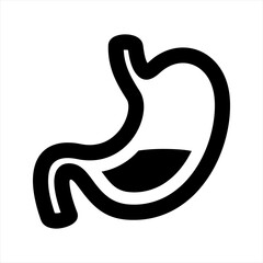 Fototapeta premium Gastroenterology icon, vector and glyph