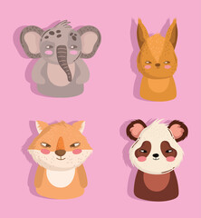 animals comic set