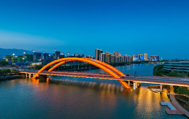 Shuanglong Bridge, Jinhua City, Zhejiang Province, China