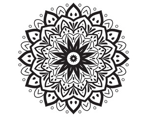 Beautiful Mandala Design Pattern - Floral Style with Decorative Art