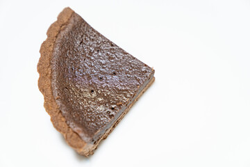 美味しそうなチョコタルトケーキの写真