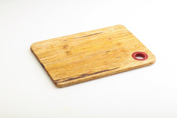 Wooden board for kitchen isolated
