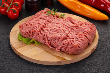 Raw turkey minced meat