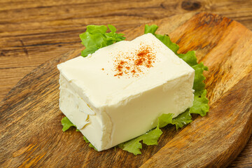 Greek traditional soft feta cheese
