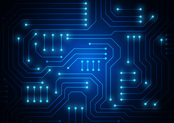 Circuit technology background with hi-tech digital