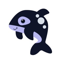 Obraz premium cute dolphin for greeting card decorations