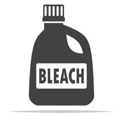 Bottle of bleach icon vector isolated - obrazy, fototapety, plakaty