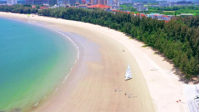 Aerial photo of Malan Bay Beach, Dongshan Island, Fujian Province, China