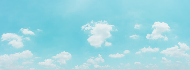 Beautiful panorama blue sky and clouds with daylight natural background. Vintage color tone style.