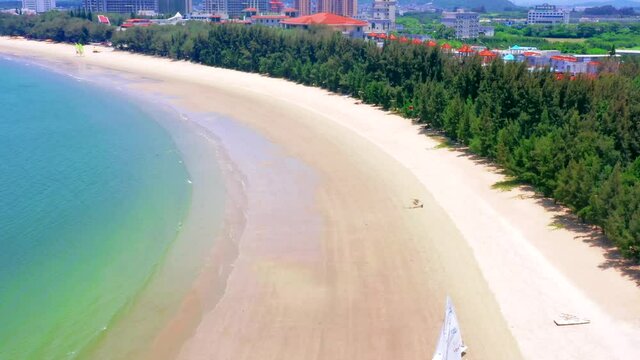 Aerial photo of Malan Bay Beach, Dongshan Island, Fujian Province, China