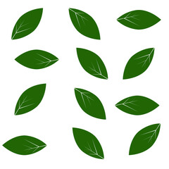green leaf seamless pattern design