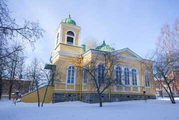 Former Old Orthodox Church (Savonlinnan Pikkukirkko) on March afternoon. Savonlinna, Finland