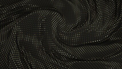 background with black and gold cloth 