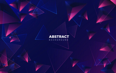 Elegant abstract background 3D dark design vector template