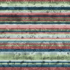 Seamless hip vogue random trendy stripe pattern print. High quality illustration. Detailed patterned strips of color. Luxury fashion or interior design print for surface design. Intricate posh style.