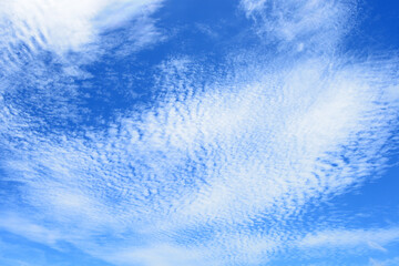 爽やかな青空と白い雲