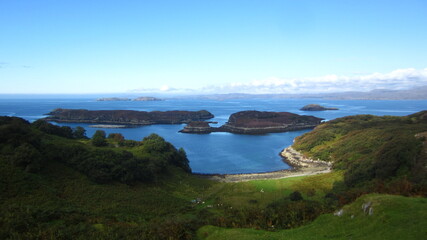 view of the sea from the mountain