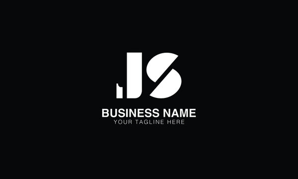 JS J S initial logo | initial based abstract modern minimal creative logo, vector template image. luxury logotype logo, real estate homie logo. typography logo. initials logo.