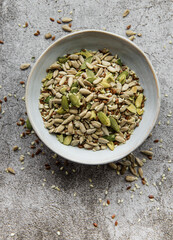 Mix different seeds for a healthy salad