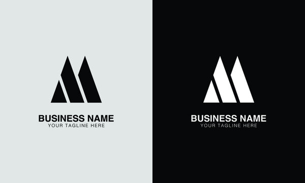 M MM initial logo | initial based abstract modern minimal creative logo, vector template image. luxury logotype logo, real estate homie logo. typography logo. initials logo.