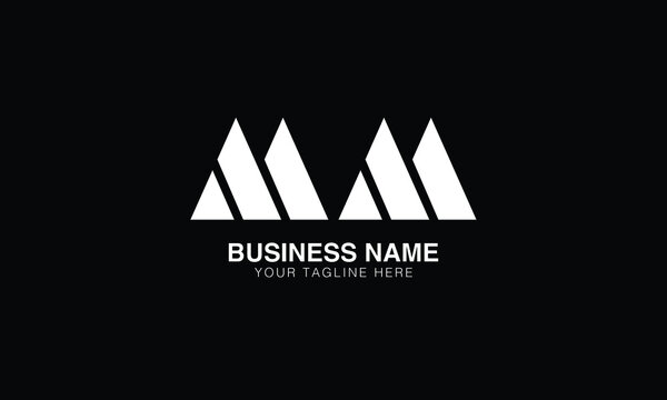 MM M initial logo | initial based abstract modern minimal creative logo, vector template image. luxury logotype logo, real estate homie logo. typography logo. initials logo.
