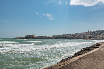 Vieste Puglia sea and town