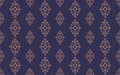 Golden yellow pattern on blue background Contemporary modern style abstract pattern design. For fabric patterns and more