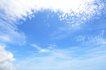 Fototapeta na wymiar 爽やかな青空と白い雲