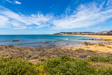 Waterfront in Burnie, Tasmania, Australia.  Burnie is a port city in the north-west of Tasmania founded in 1827.  Travel and landscapes.