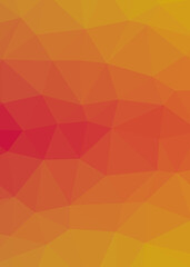 Obraz premium Abstract color Low-Polygones Generative Art background illustration