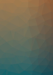 Abstract color Low-Polygones Generative Art background illustration