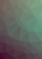 Obraz premium Abstract color Low-Polygones Generative Art background illustration