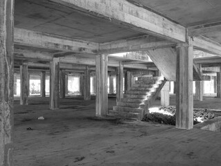 The buildings that have been abandoned are frightening.