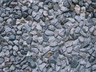 Walls with stones stacked on top of each other.