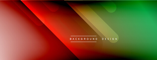 Dynamic lines abstract background. 3D shadow effects and fluid gradients. Modern overlapping forms