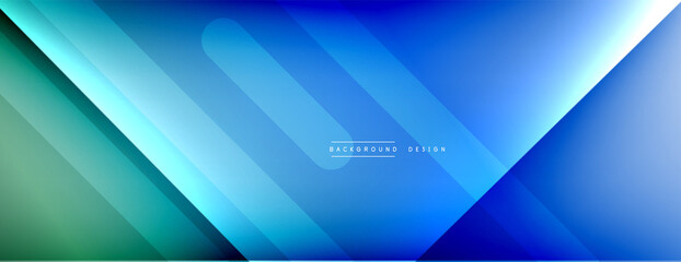 Dynamic lines abstract background. 3D shadow effects and fluid gradients. Modern overlapping forms