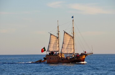Fototapeta na wymiar Boote an der Algarve