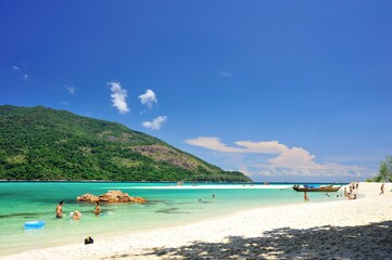 beach at Lipe Island , Satun Thailand