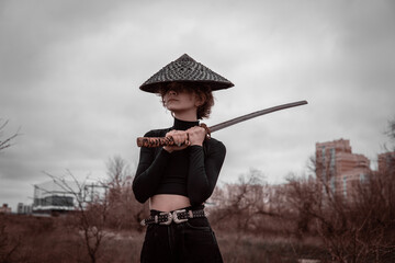 beautiful girl with a katana © Женя Шаповалов