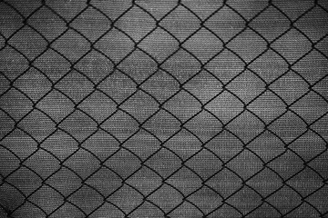 Gitter Maschen Draht Zaun aus Metall mit rautenförmigen Feldern