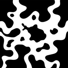 Naklejka na ściany i meble Vector Black cow's milk for pattern